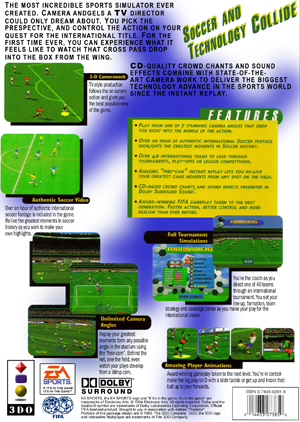Jeu Vidéo FIFA Soccer Sur 3DO, Complet, Très Bon état