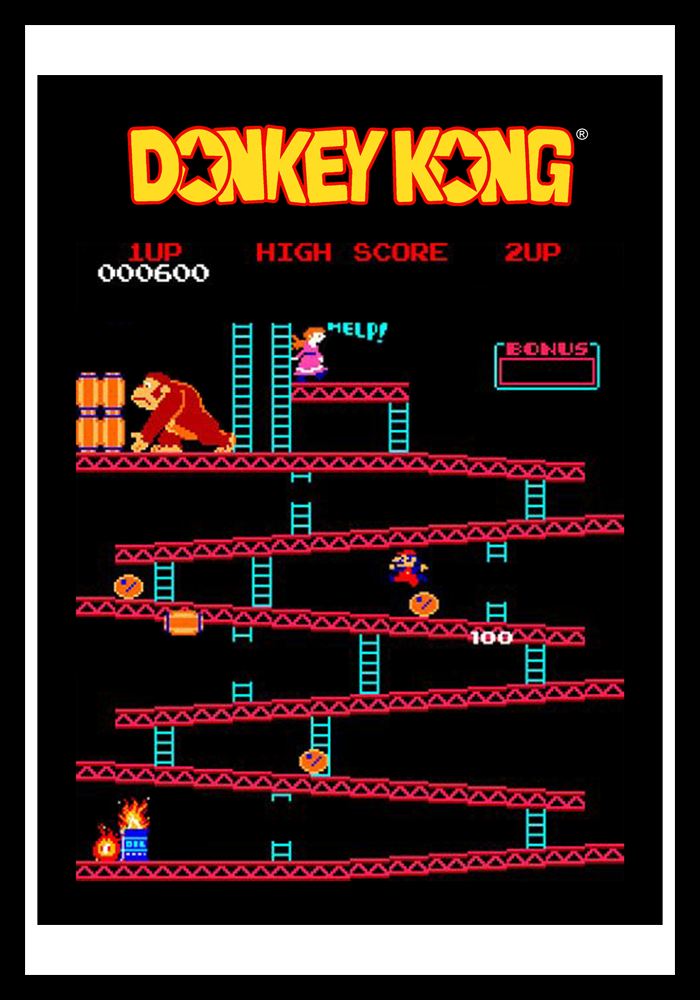 80s Classic Donkey Kong Retro Game Cases