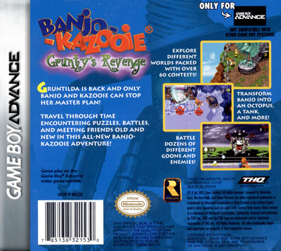 Banjo-Kazooie: Grunty's Revenge [USA] - Nintendo Gameboy Advance