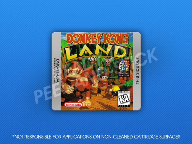 Først stewardesse tempo GameBoy - Donkey Kong Land Label - Retro Game Cases