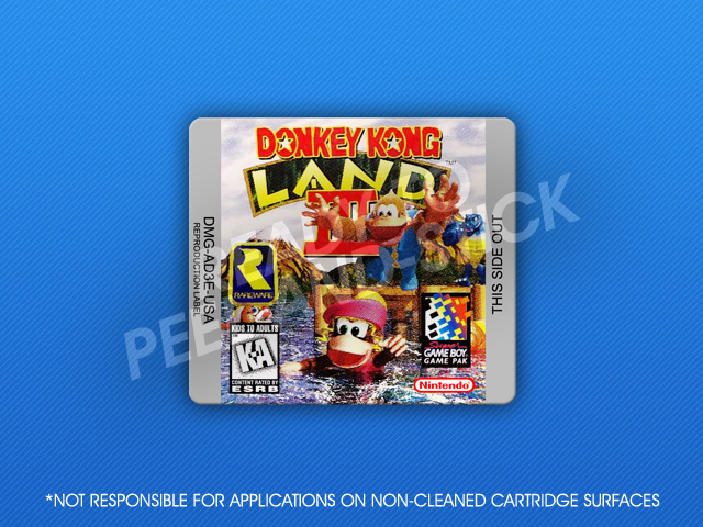 GameBoy - Donkey Kong III Label - Retro Game Cases
