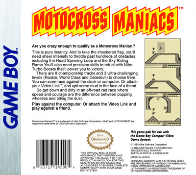 Motocross Maniacs — Game Boy Essentials