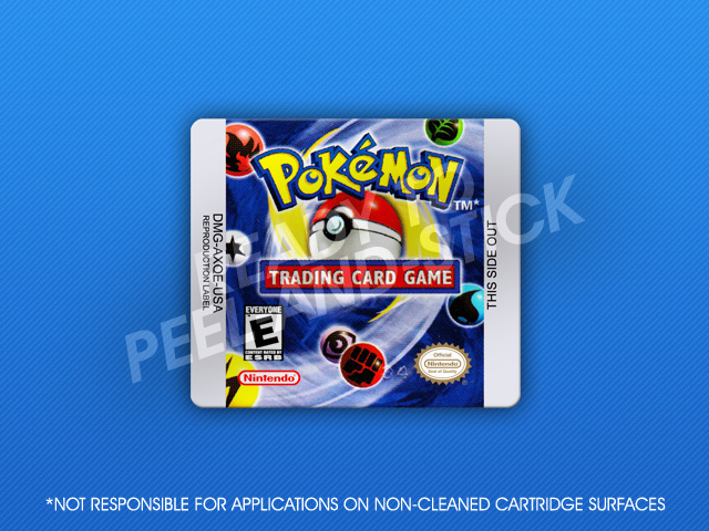 Begrænset Symposium fort GameBoy - Pokemon Trading Card Game Label - Retro Game Cases