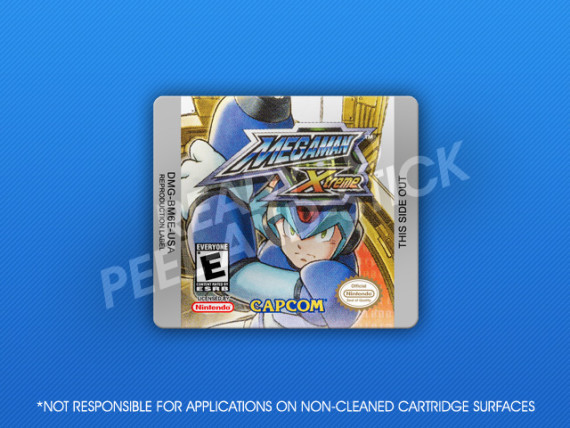 GameBoy Color - Mega Man Xtreme Label