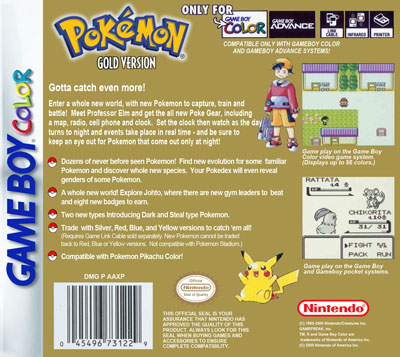 Pokemon Gold Version - Retro Game Cases 🕹️