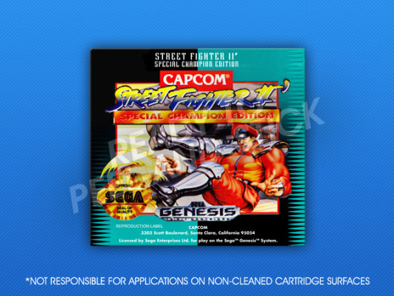 Genesis - Street Fighter II: Special Champion Edition Label