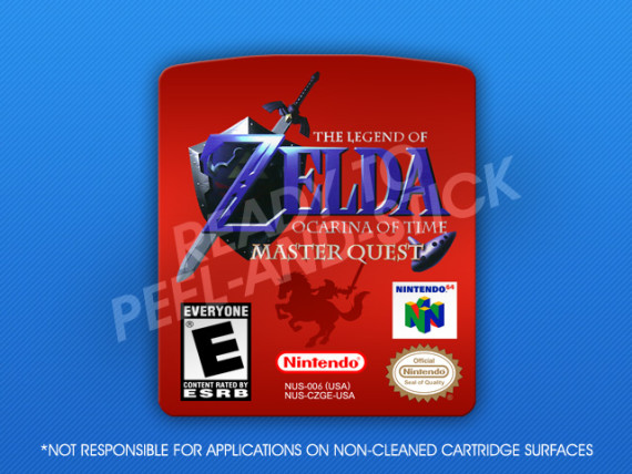 N64 - Legend of Zelda: Ocarina of Time Master Quest Label - Retro Game ...
