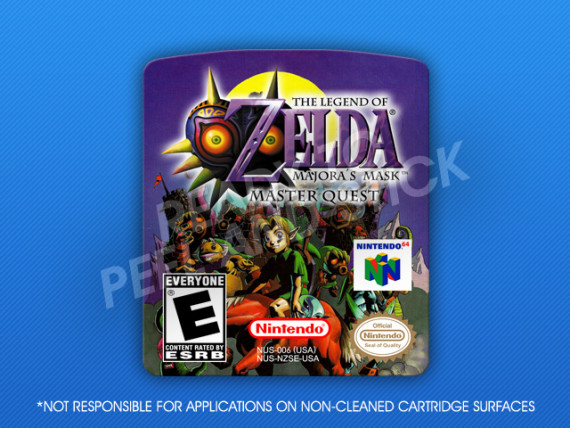 N64 - Legend of Zelda: Majora’s Mask Master Quest Label - Retro Game Cases