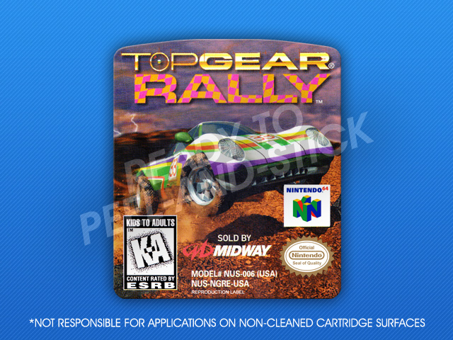 Tilsvarende Følsom Bagvaskelse N64 #separator Top Gear Rally - Retro Game Cases 🕹️