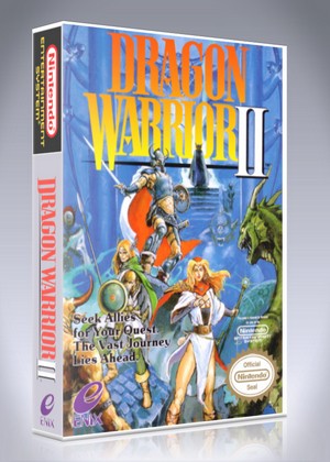 Nes Dragon Warrior Ii Custom Game Case Retro Game Cases