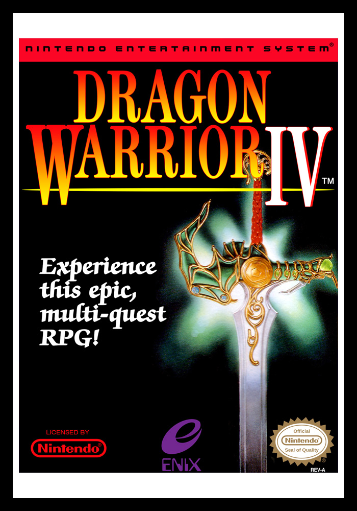 Nes Dragon Warrior Iv Retro Game Cases