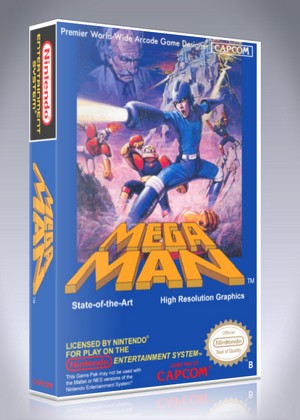 NES - Mega Man PAL-B Custom Game Case | Retro Game Cases