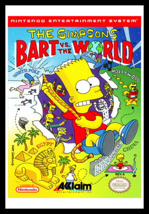NES - Simpsons: Bart vs. the World Poster