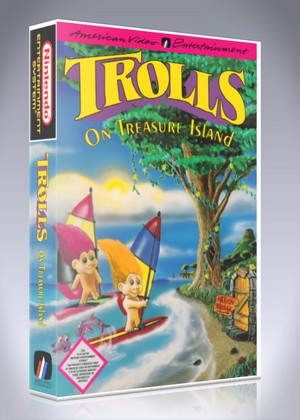 - Trolls on Treasure Island Custom Game Retro Game Cases