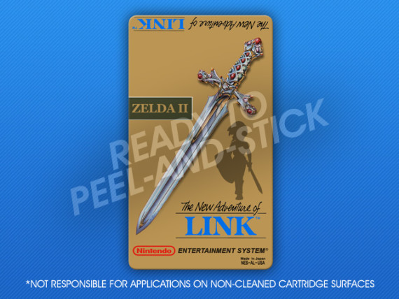 NES - Zelda II: The New Adventure of Link Label