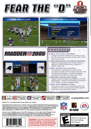 Madden NFL 2005 - Retro Game Cases 