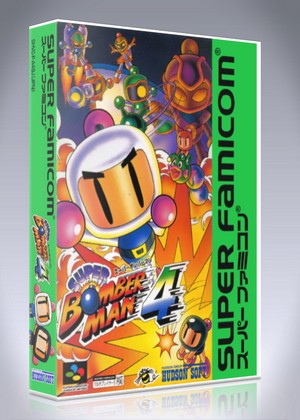 SNES -- SUPER BOMBERMAN 4 -- Boxed. Super famicom. Japan game. work fully.  16032
