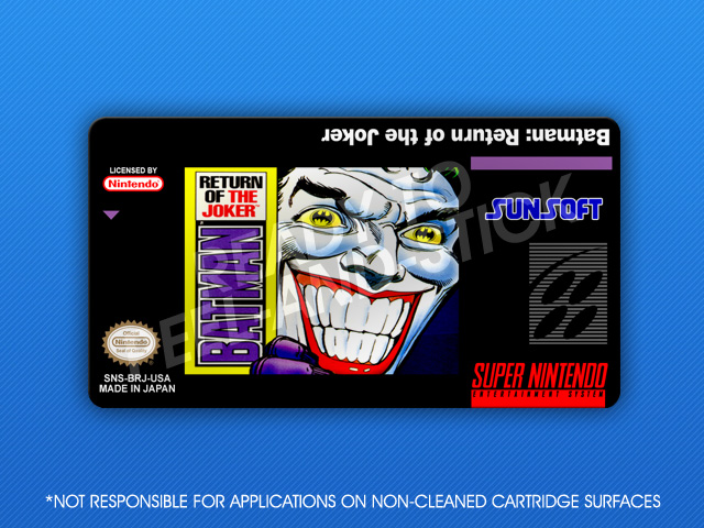 SNES - Batman: Return of the Joker Label - Retro Game Cases