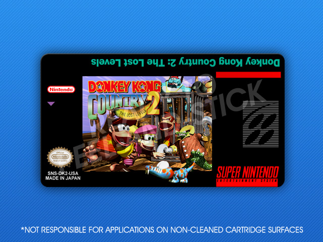 Donkey Kong Country 2: Diddy’s Kong Quest SNES Box Art Poster – Premium Print, Made In USA (DKY005)