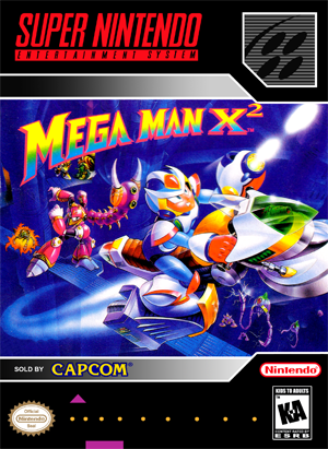Mega Man X2 FRIDGE MAGNET video game box snes