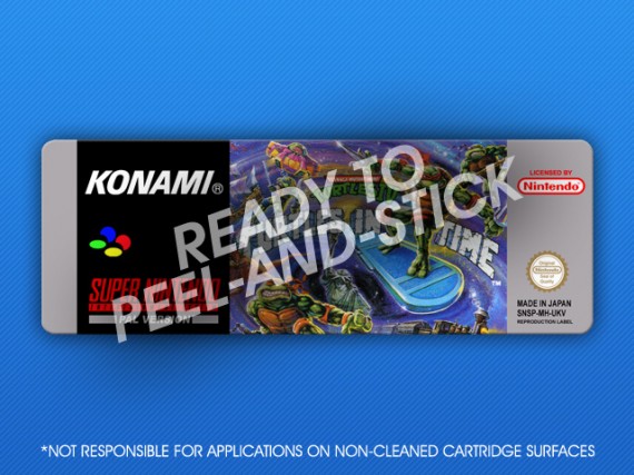 SNES - TMNT IV: Turtles In Time PAL Label | Retro Game Cases