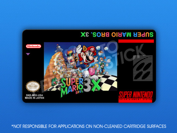 SNES - Super Mario Bros. 3X Label - Retro Game Cases